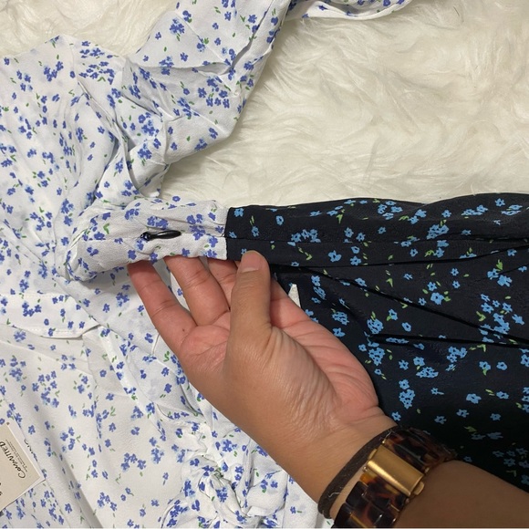 MANGO Dress. Contrasted, front ties MANGO dress - Picture 11 of 14